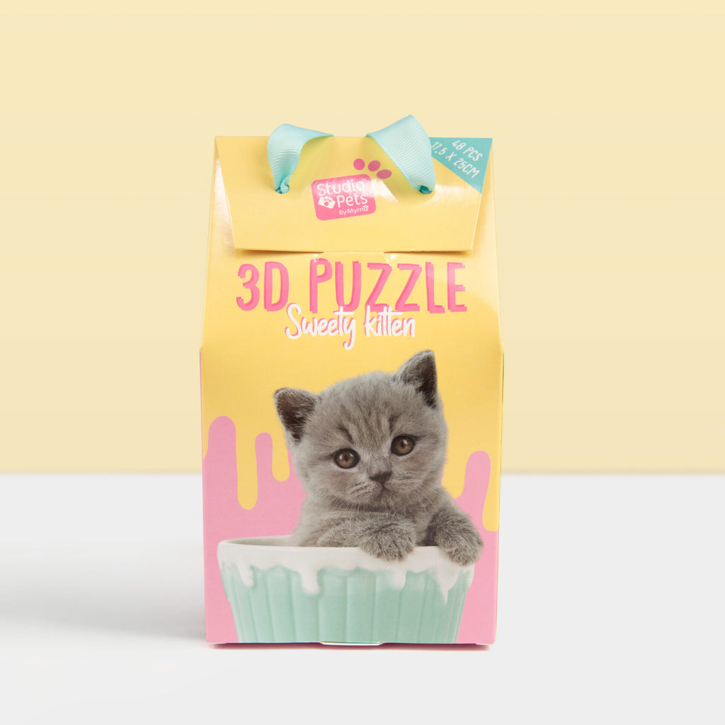 3D puzzle 48 dílků v krabičce ve tvaru mléčného kartonu – Edice Marshmallow