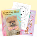 Omalovánky se samolepkami A5 – Edice Pomeranian PomPom