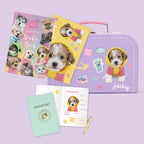 Jacky Plyšový pejsek Jack Russell 23 cm – Set s kufříkem