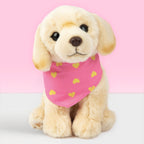 Happy Plyšový pejsek – světlý labrador 23 cm – sada s kufříkem