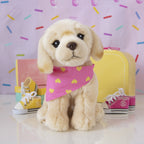 Happy Plyšový pejsek – světlý labrador 23 cm – sada s kufříkem