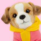 Jacky Plyšový pejsek Jack Russell 23 cm – Set s kufříkem