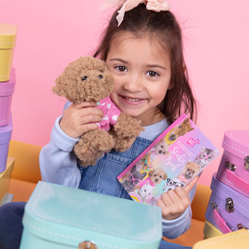 Cookie Plyšový pejsek Toy Pudl 16 cm – Set s kufříkem